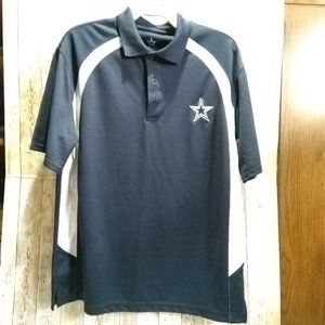 Dallas Cowboys Authentic Blue / White  Golf / Polo Shirt Medium
